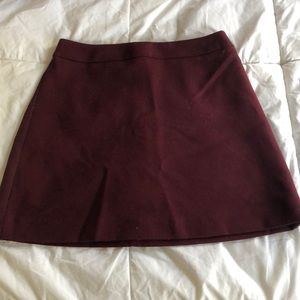 maroon skirt
